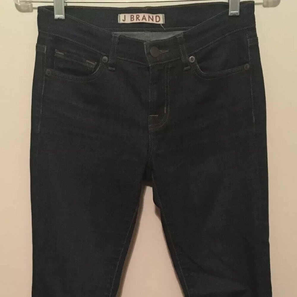 J Brand 'Skinny Leg' Cotton Denim Jeans in a Dark Blue Wash (25W x 28L)